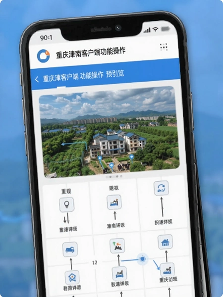 重庆潼南客户端功能操作界面预览图