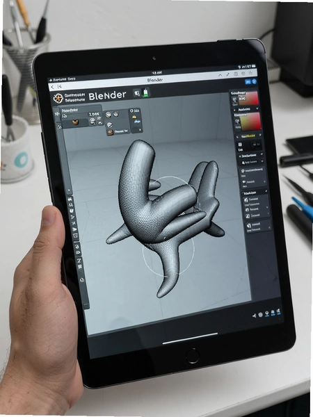 Blender��ά��ģ �ڰ�׿ƽ���ϵ�ʹ��Ч��