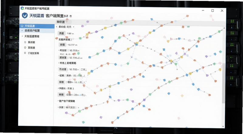 天锐蓝盾客户端策略配置界面预览图