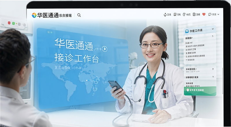 华医通医生端接诊工作台预览图