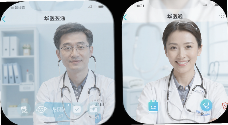 华医通医生端应用图标界面预览图