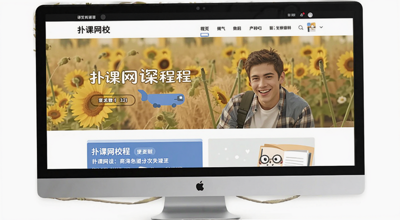 扑课网校课程页面预览图