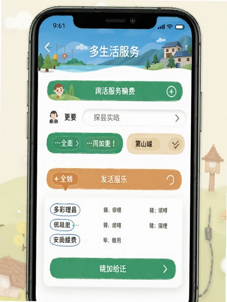 多彩理县生活服务缴费页面预览图