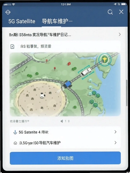 5G卫星实况导航汽车维护日志添加界面预览图