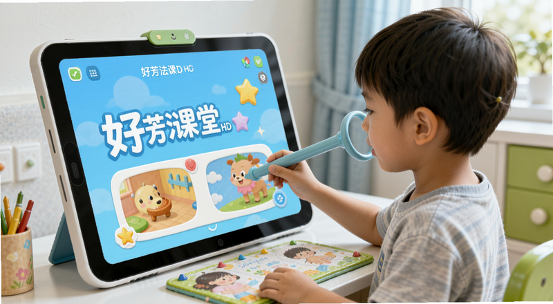 孩子使用好芳法课堂HD学习场景图