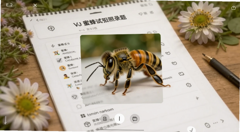 蜜蜂试卷拍照录题界面预览图