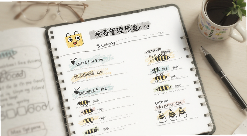 蜜蜂试卷错题本分类标签管理预览图