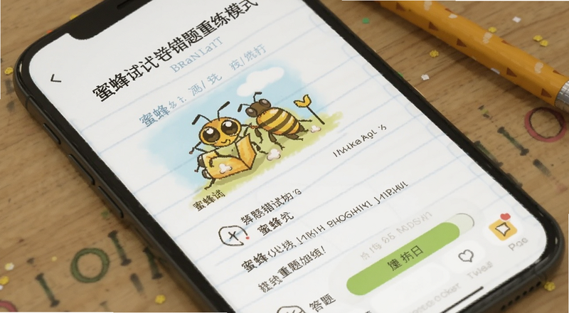 蜜蜂试卷错题重练模式手机答题预览图