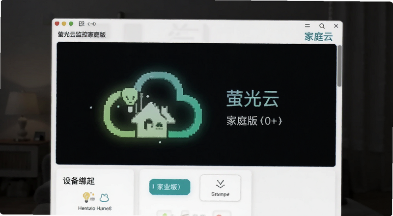 萤光云监控家庭版设备绑定界面预览图