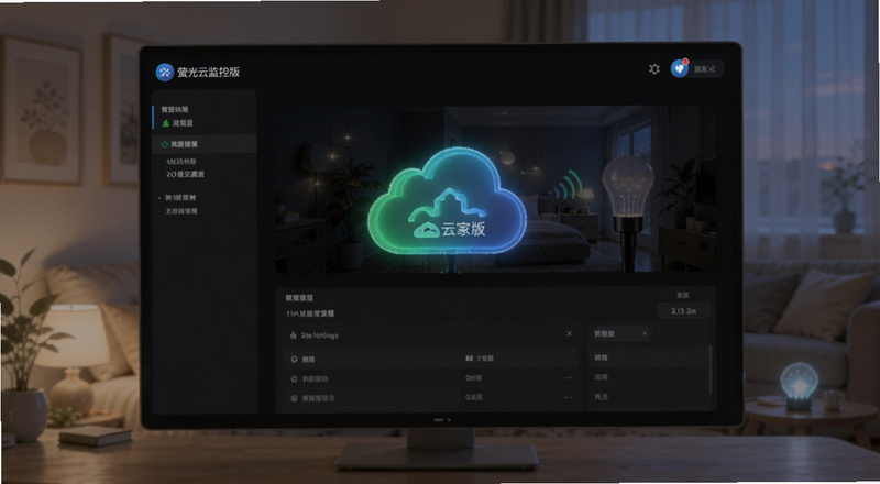萤光云监控家庭版画质设置界面预览图