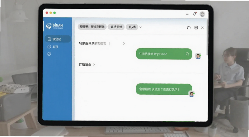 binan客服沟通界面预览图