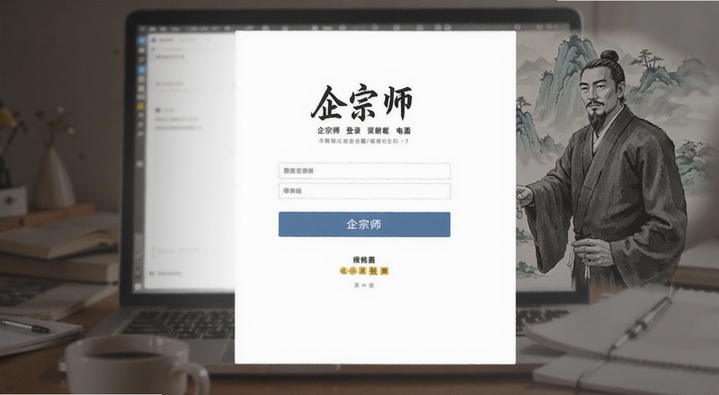 企宗师登录注册界面预览图