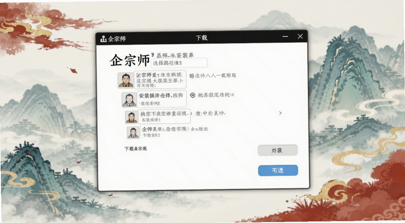企宗师下载安装路径选择界面预览图