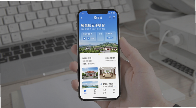 智慧庆云手机台首页界面预览图