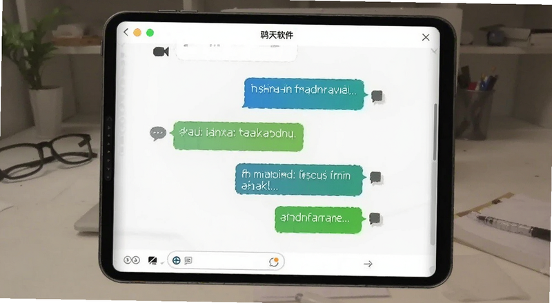 鸿信聊天软件聊天界面预览图