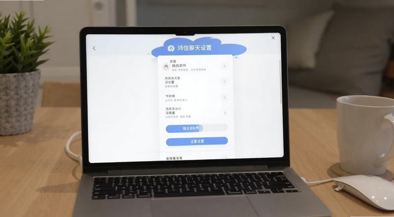 鸿信聊天软件隐私设置页面预览图