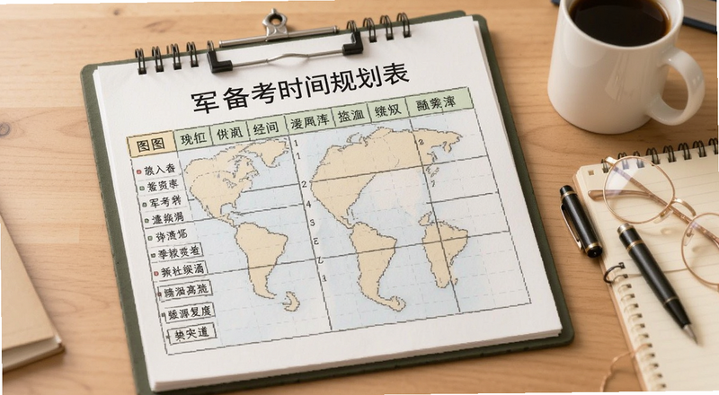 军考备考时间规划表参考图