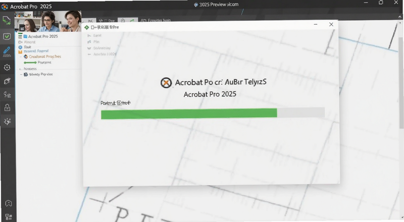Acrobat Pro 2025激活版安装进度界面预览图