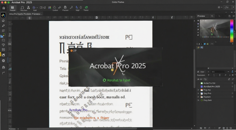 Acrobat Pro 2025激活版编辑PDF文字操作预览图