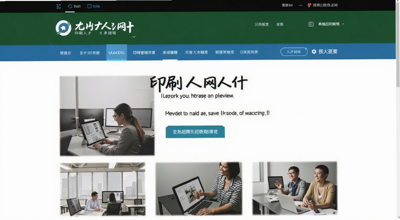 印刷人才网招聘页面截图预览图