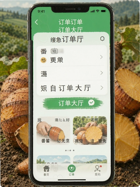 番薯地接单app订单大厅界面预览图