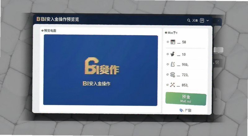 BI安入金操作界面预览图