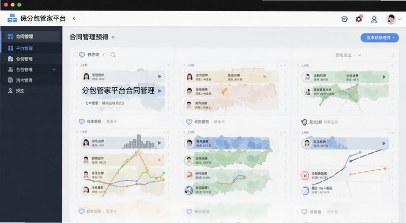 分包管家平台合同管理界面预览图