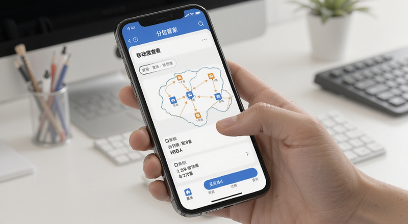 分包管家移动端进度查看界面预览图