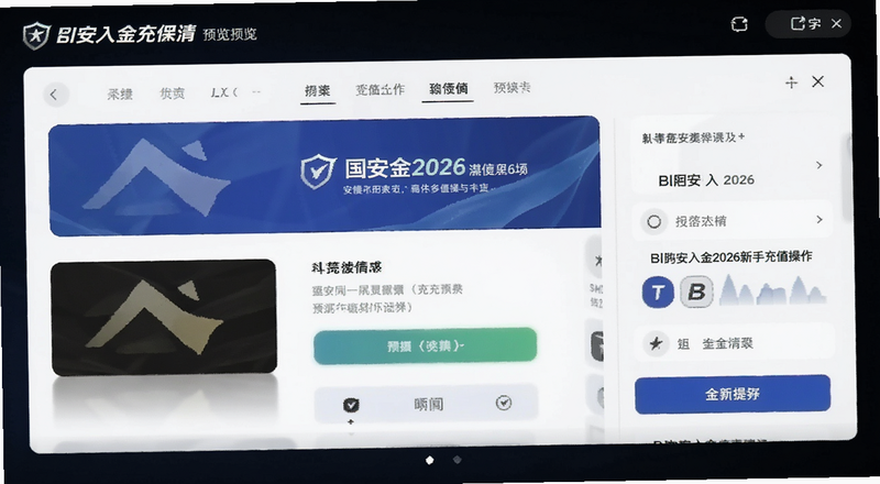 BI安入金2026新手充值操作界面预览图