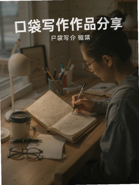 口袋写作作品分享长图效果