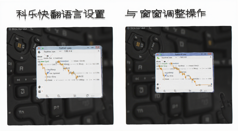 科乐快翻语言设置与悬浮窗调整操作图