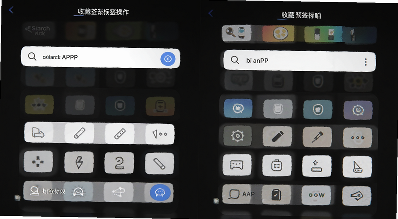 bi anAPP搜索筛选与收藏标签操作预览图