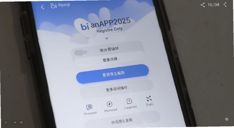 bi anAPP2025注册登录页面操作步骤截图预览图