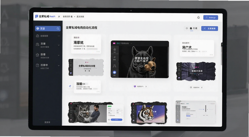 全犀私域电商自动化流程设置页面预览图
