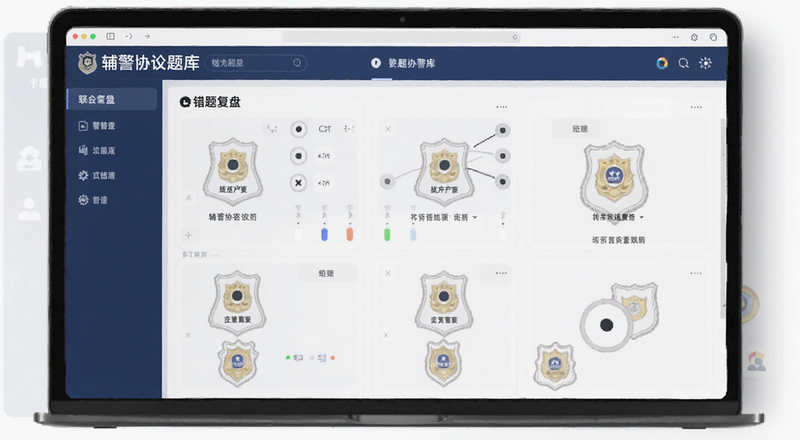 辅警协警题库错题复盘界面预览图