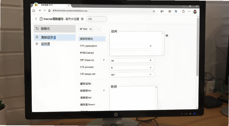 浏览器清除缓存设置界面预览图