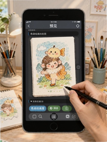 色染绘画屋跟图绘画功能界面预览图