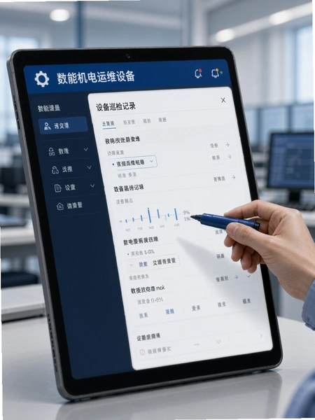 数智机电运维设备巡检记录界面