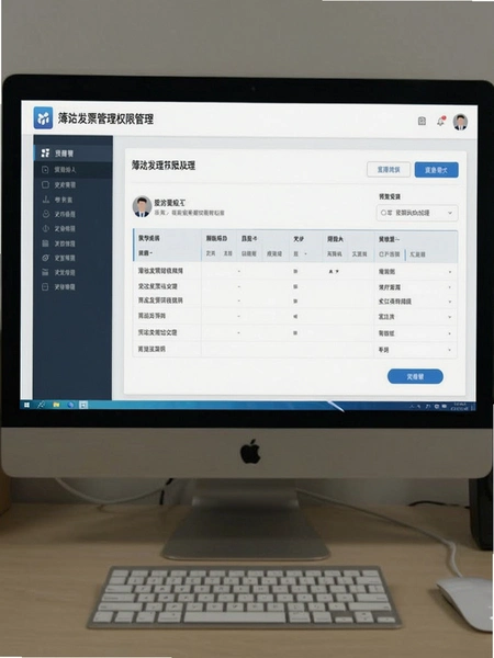 簿发票管理权限管理页面预览图