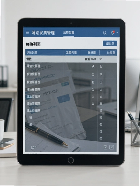 簿发票管理 台账列表页面展示