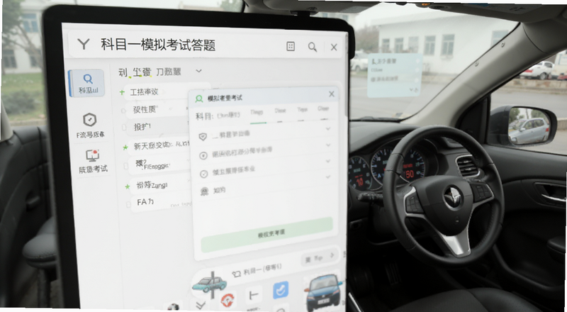 科目一模拟考试答题界面预览图