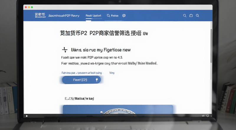 加密货币P2P商家信誉筛选页面预览图