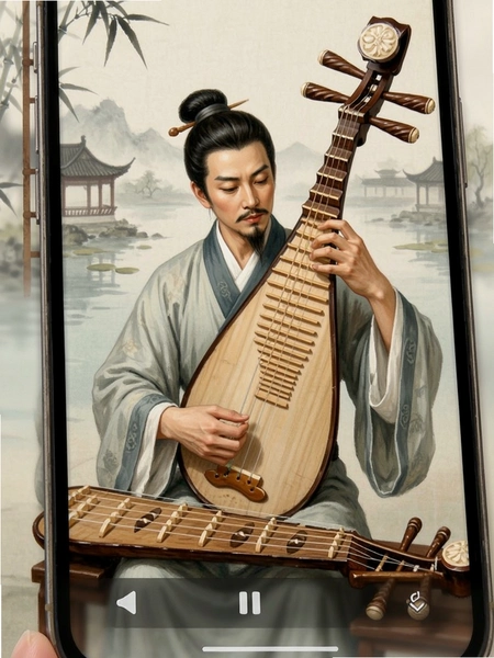琵琶行 手机弹奏界面