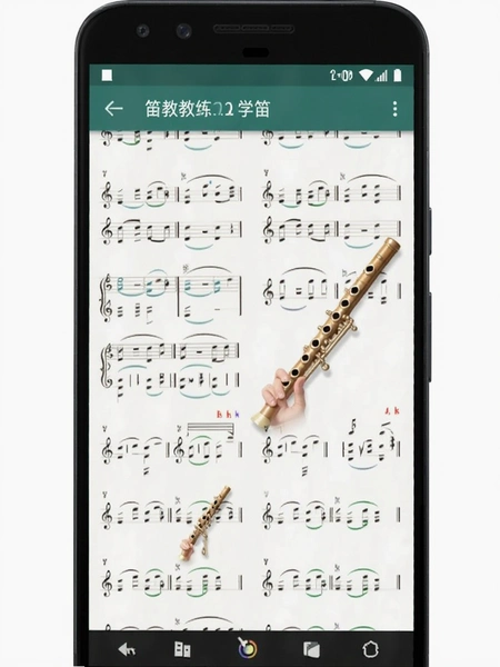 笛子教练安卓手机学笛子曲谱界面预览图