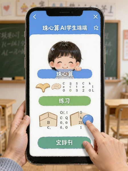 珠心算Ai学生端定制练习设置界面