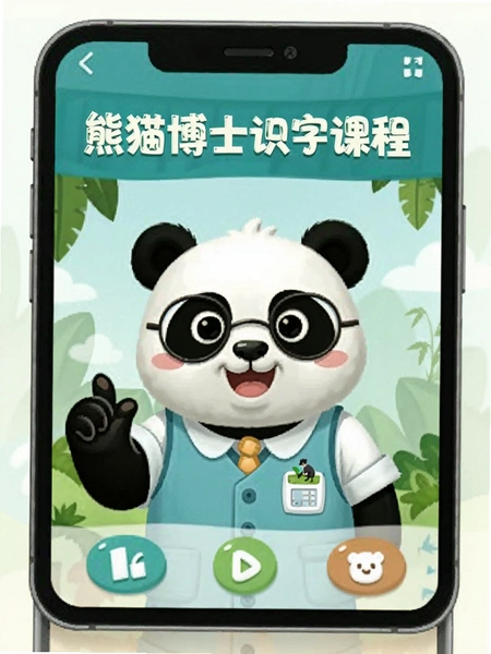 熊猫博士识字课程界面预览图