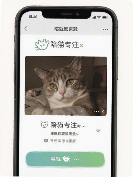 陪猫专注 成就与亲密度界面预览图
