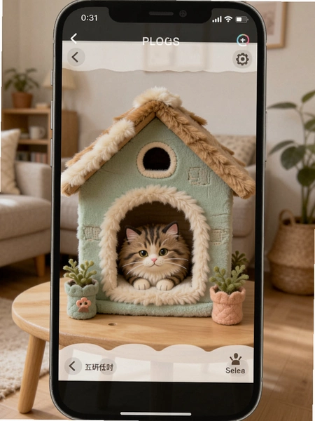 陪猫专注 猫咪小屋装扮界面截图