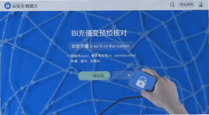 BI安充值安全提示与地址核对界面预览图