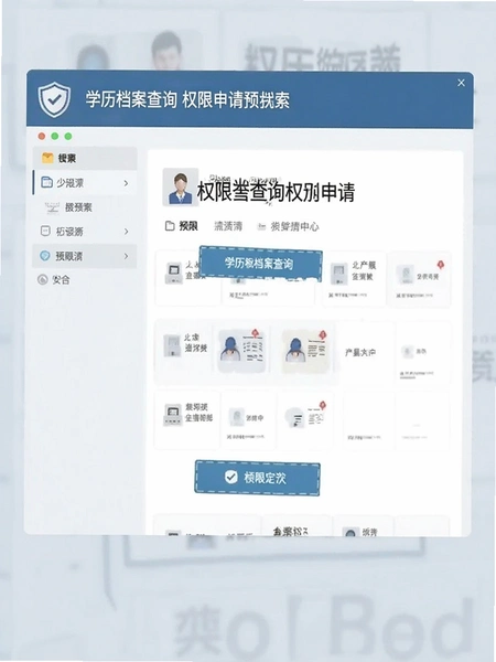 学历档案查询 权限申请界面预览图